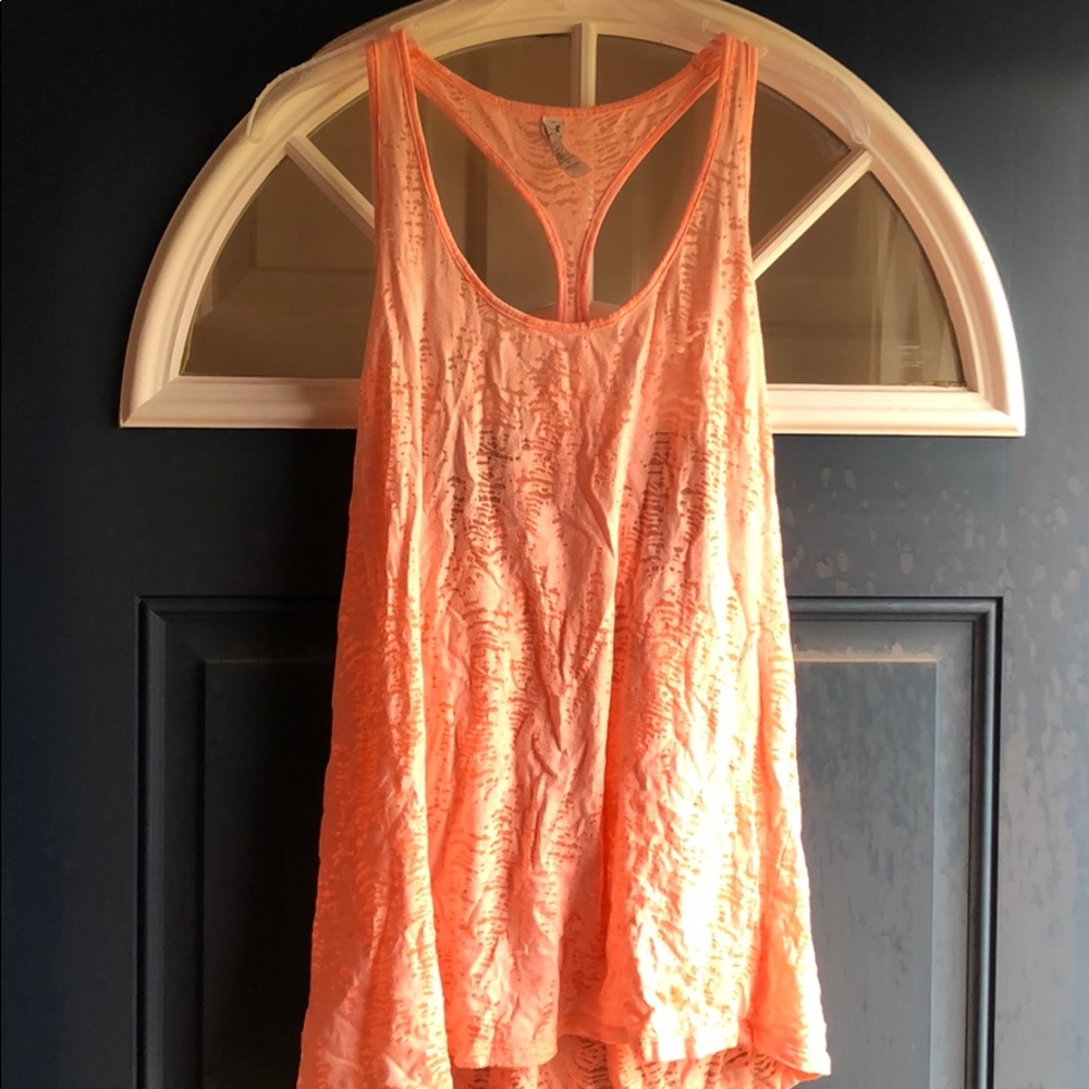 XL Under Armour Heat Gear Orange tank top